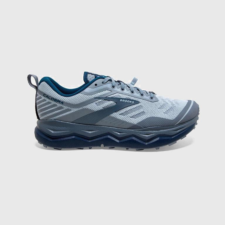 Brooks Caldera 4 Israel - Men's Trail Running Shoes - Blue (81075-NDOM)